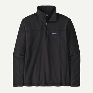 Patagonia Mens Micro D Fleece Pullover Black quarter zip 26176 AllianceBernstein